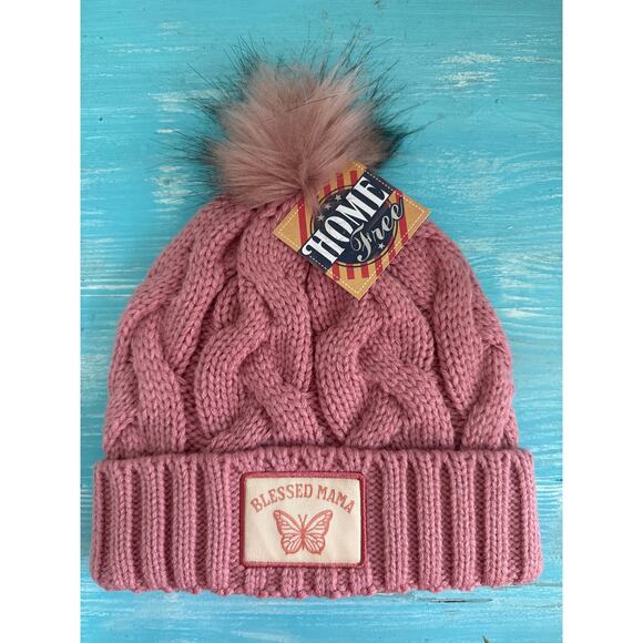 Home Free Blessed Mama Beanie Winter Hat - Picture 1 of 3